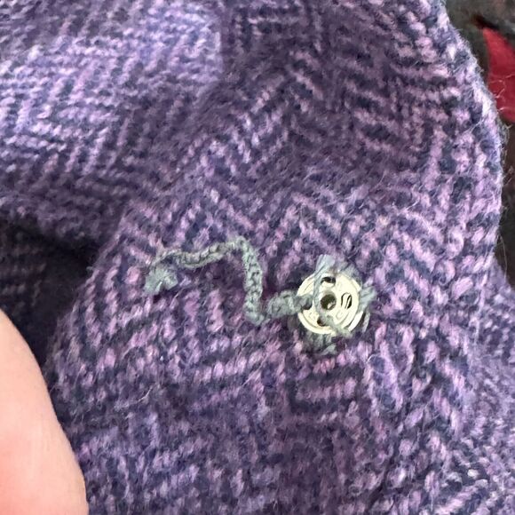 Michael Kors Made In Italy Dress Womens 6 Purple Violet Wool Herringbone Jumper - Picture 6 of 14